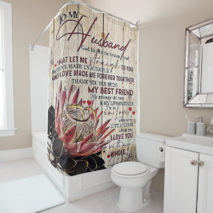 Love Quotes To My Husband, Home Decor Shower Curtain