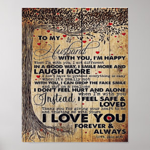 Love Quotes To My Husband, Trendy Gift Poster