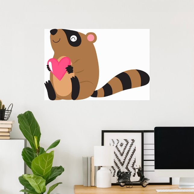 Love Racoon Poster (Creator Uploaded)