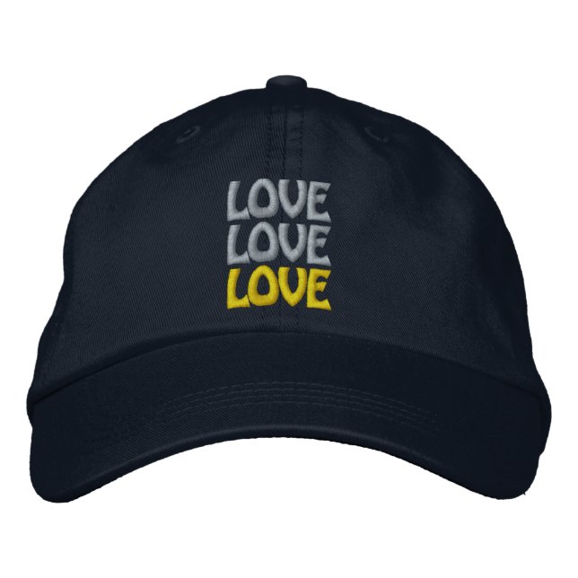 Love Rainbow Embroidered Hat (Front)