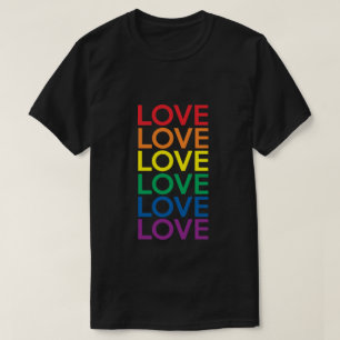 LOVE RAINBOW EQUALITY LGBTQI GAY LESBIAN PRIDE T-Shirt