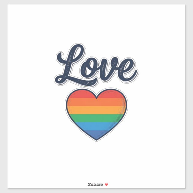 Love Rainbow Heart Pride Vector Shirt Design_1 (Sheet)