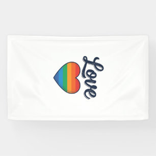 Love Rainbow Heart Pride Vector Shirt Design_1 Banner