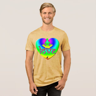 Love Rainbow Intentions Heart T-Shirt Tri-Blend Shirt