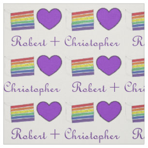 Love Rainbow Layer Wedding Cake Gay Pride LGBT Fabric