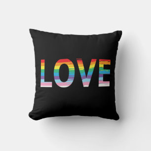 LOVE Rainbow LGBTQIA Flag, Pride Letter Cushion
