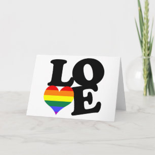 Love Rainbow Pride Card