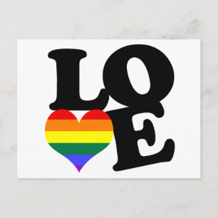 Love Rainbow Pride Postcard