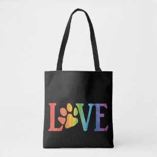 Love Rainbow Tote Bag