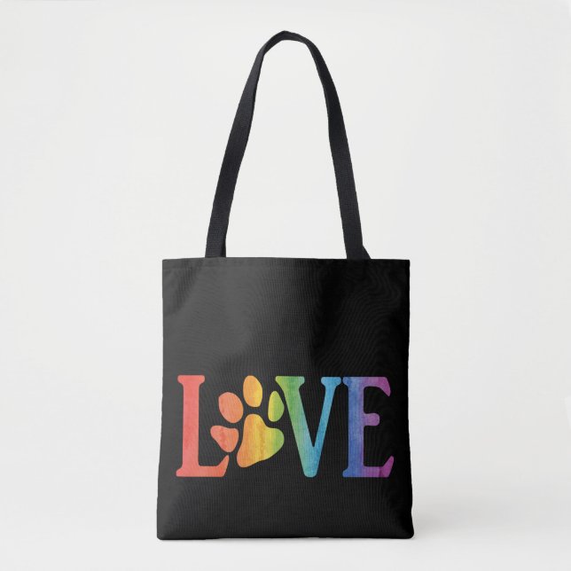 Love Rainbow Tote Bag (Front)