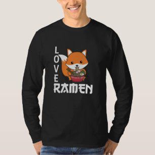 Love Ramen Cute Fox Kawaii Foxes T-Shirt