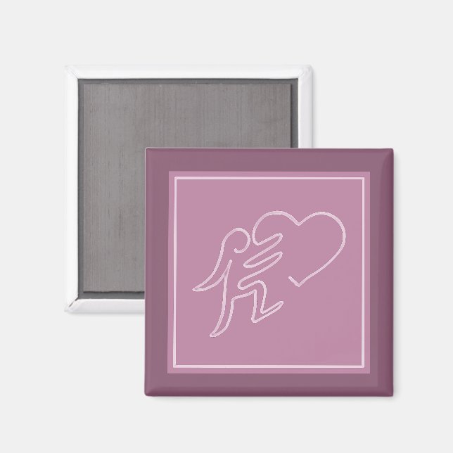 LOVE (RASPBERRY)  MAGNET (Front/Back)