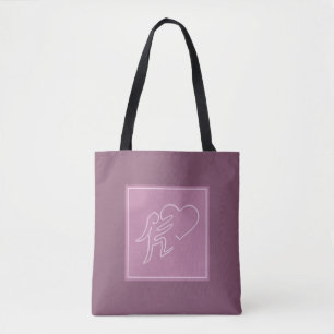 LOVE (RASPBERRY) TOTE BAG