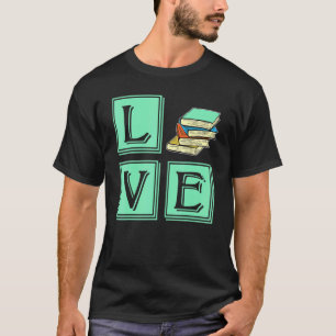 Love Reading Books Reader Brain Food Nerd T-Shirt