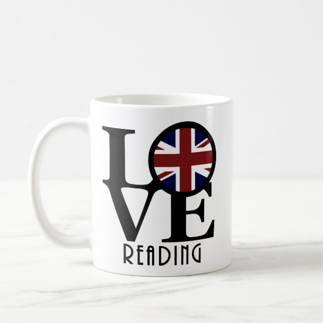 LOVE Reading England 11oz Coffee Mug (Left)