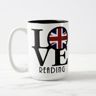 LOVE Reading England 15oz Two-Tone Coffee Mug