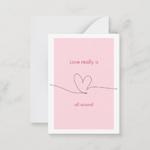 Love really is all around card