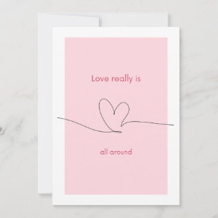 Love really is all around invitation