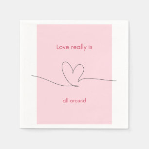 Love really is all around napkin
