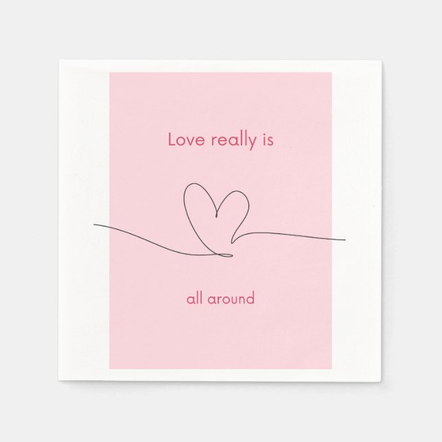 Love really is all around napkin (Front)