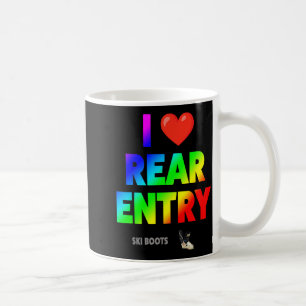 Love rear entry ski boots funny skier subtle retro coffee mug