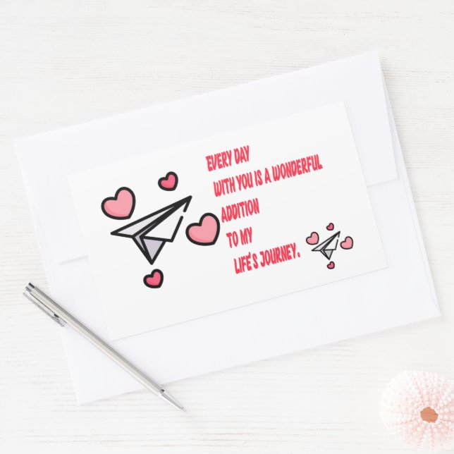 love  rectangular sticker (Envelope)