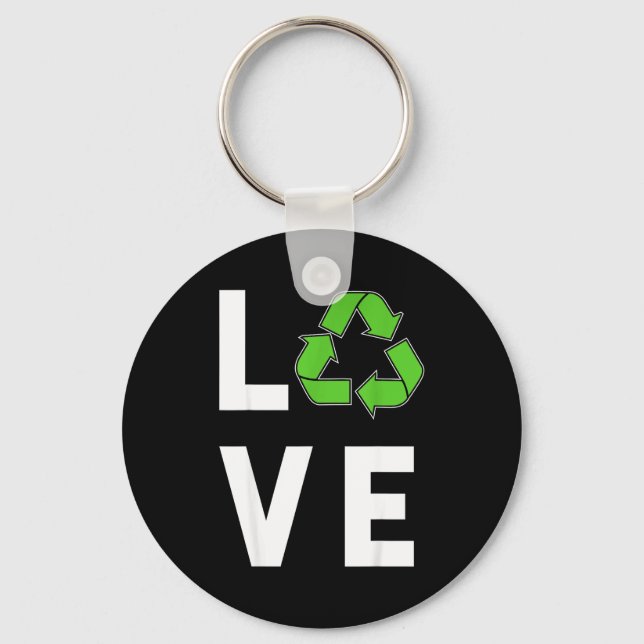 Love Recycling  Key Ring (Front)