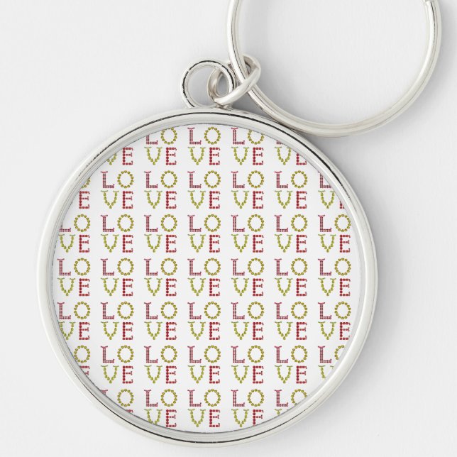 Love, Red and Yellow Key Ring (Front)