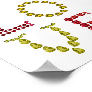 Love, Red and Yellow Poster