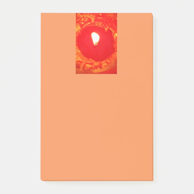 Love, Red Candle Light Post It Notes Christmas (Front)