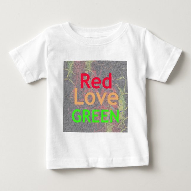 LOVE RED GOLDEN GREEN BABY T-Shirt (Front)