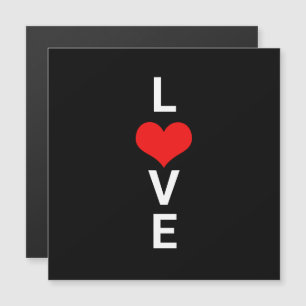 Love Red Heart Cute Valentine's Day White Black