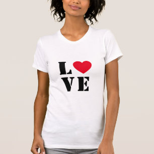 Love,Red Heart Women's Fine Jersey T-Shirt