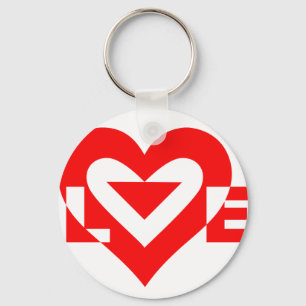 Love Red Key Ring