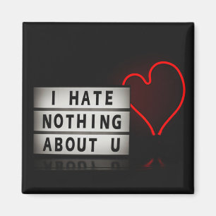 Love Red lights Aesthetic Type Based Posters Art Magnet