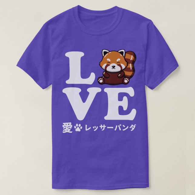 Love Red Panda 2 T-Shirt (Design Front)