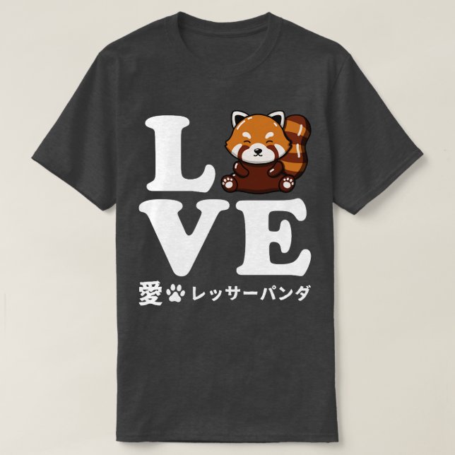 Love Red Panda T-Shirt (Design Front)