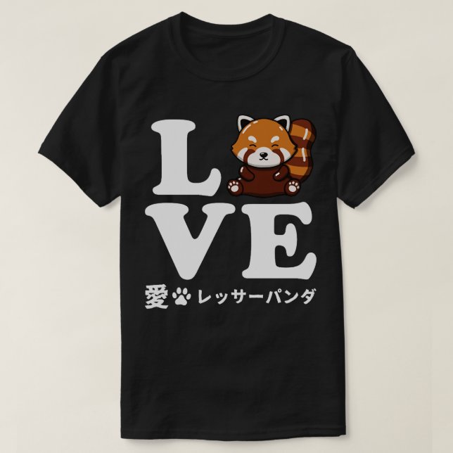 Love Red Panda T-Shirt (Design Front)
