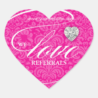 Love Referrals Sticker Jewellery Heart Floral Dama