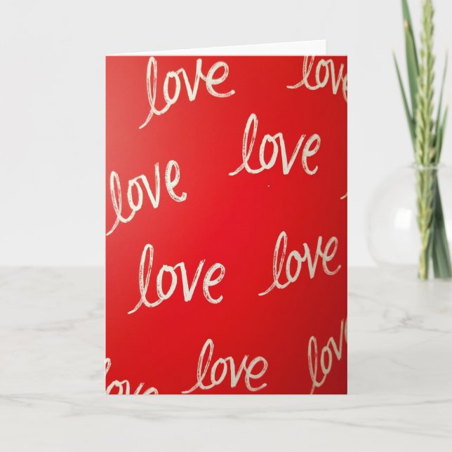 Love Repeated Crimson Red Card (Front)