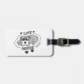 Love Rescue - Dark T-Shirt (Women) Luggage Tag