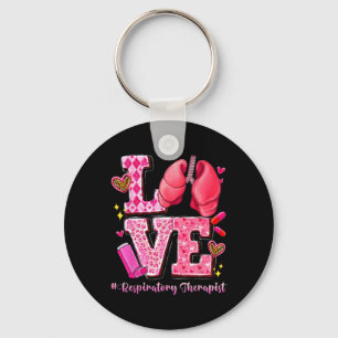 Love Respiratory Therapist Valentine Rt Lung Pulmo Key Ring