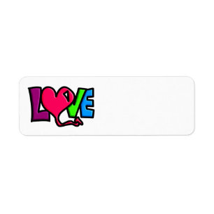 Love return address label