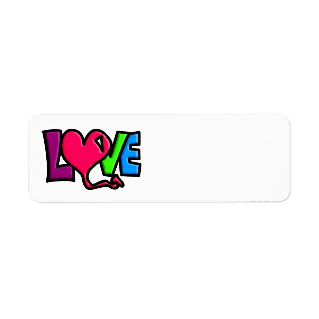 Love   return address label (Front)