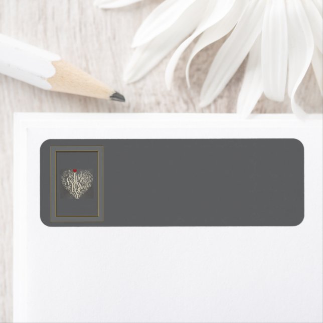  Love Return Address Label (Insitu)