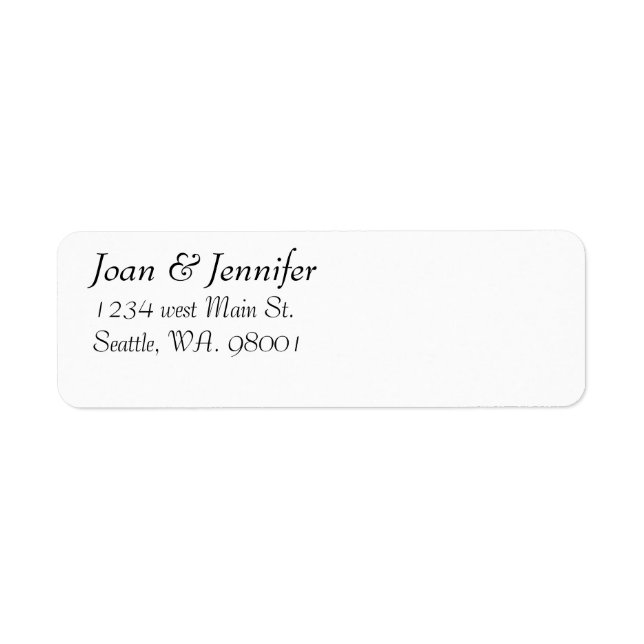 Love & Return Address Label (Front)