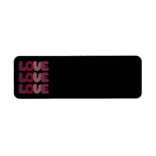 Love Return Address label
