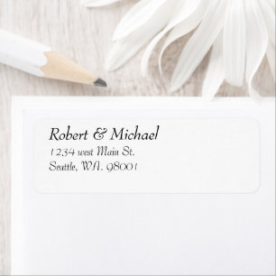 Love & Return Address Label