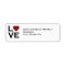 Love Return Address Labels
