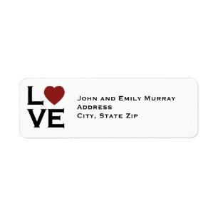 Love Return Address Labels